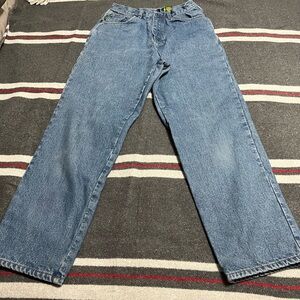 Vintage CABELA'S Plaid Flannel
Lined Jeans Straight Leg